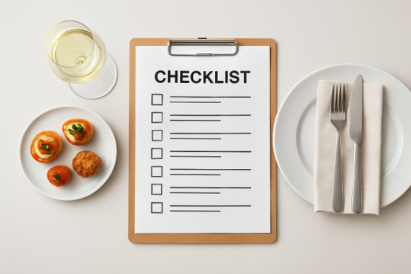 Checklist Traiteur