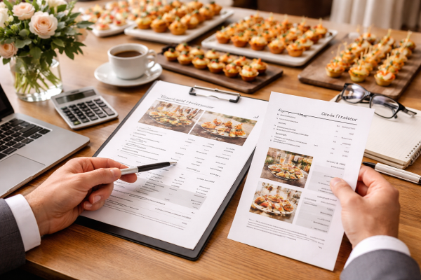 Comparatif devis traiteur