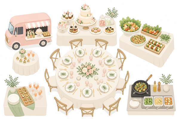 Idée repas original mariage