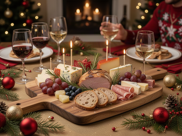Planche charcuterie fromage Noël