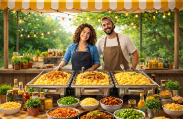 Stand traiteur mac and cheese