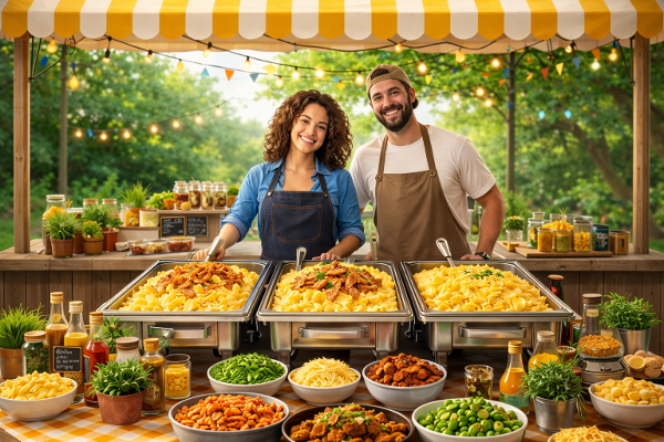 Stand traiteur mac and cheese